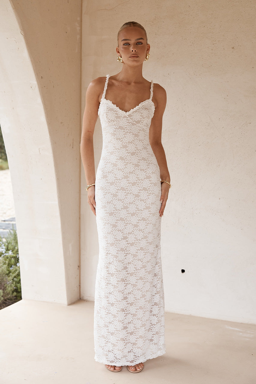 runaway the label white dress SARTA MAXI - Centre back invisible zipper Size:44-long-jacket-38-waist-adjust-34-to-40-height-6-6-4-neck-17-0-18-5-xl-xxl inv-15 women's Metallic Sparkly Bodycon