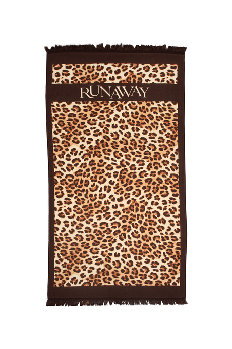 RUNAWAY BEACH TOWEL - LEOPARD