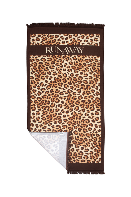 RUNAWAY BEACH TOWEL - LEOPARD