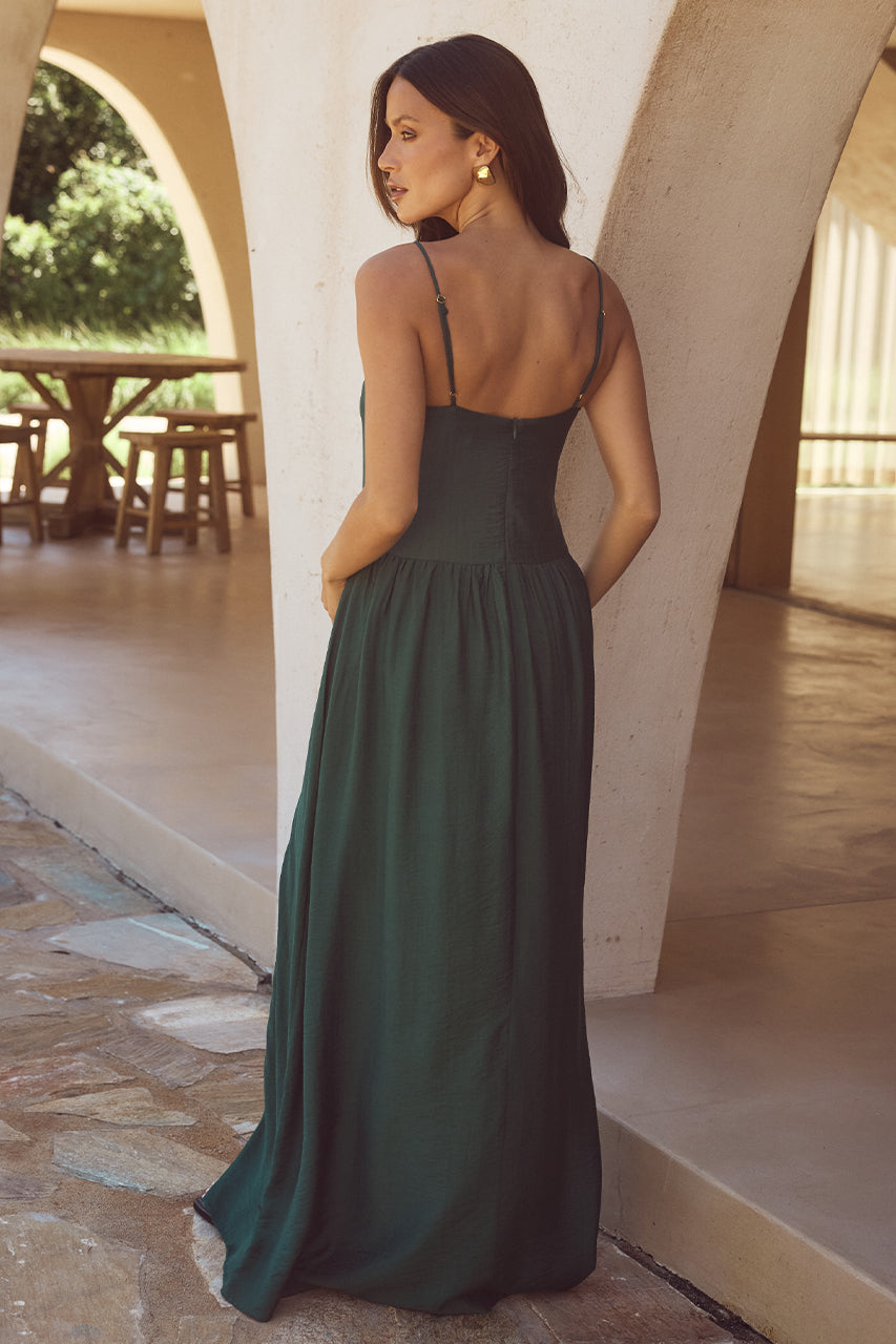 MAEVI MAXI DRESS - EMERALD - 240202_RUNAWAY0984