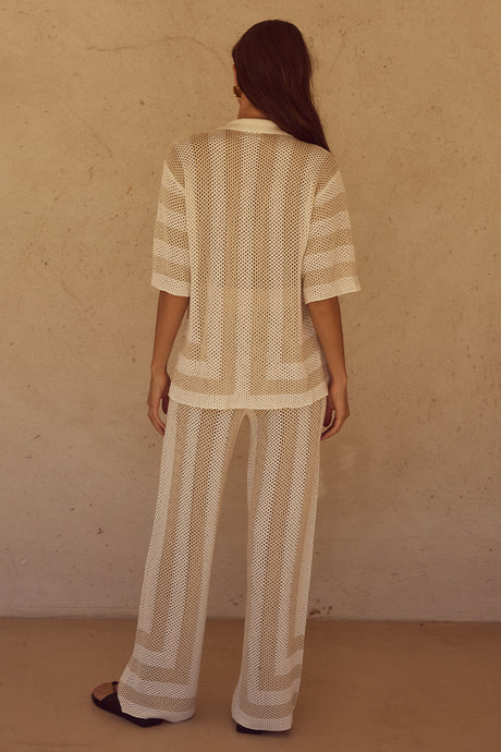 ZIGGY PANT - WHITE/SAND