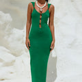 PARISA MIDI DRESS - PINE