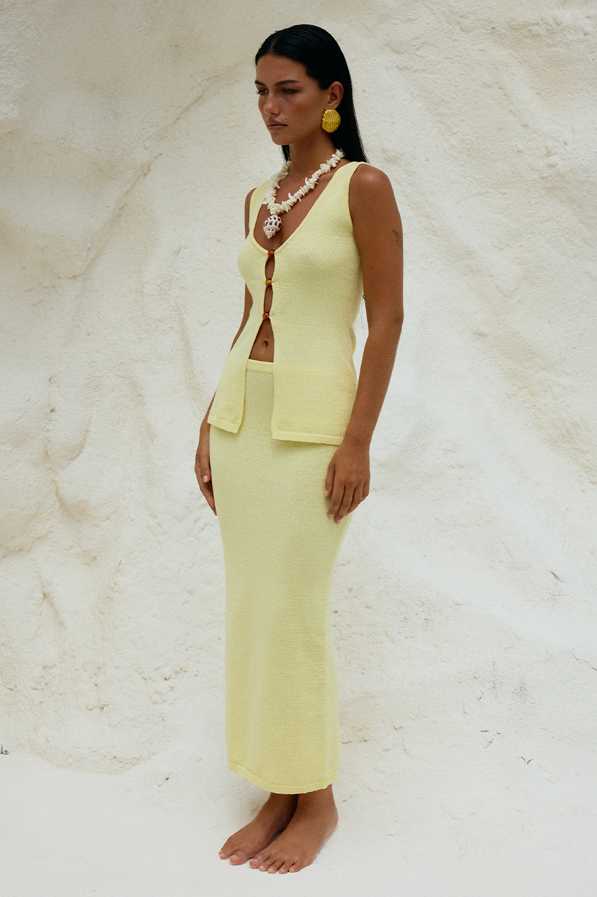 NADINA MIDI SKIRT - LEMON - 240416_RUNAWAYTHELABEL_WATERSTUDIO93152
