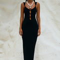 PARISA MIDI DRESS - BLACK