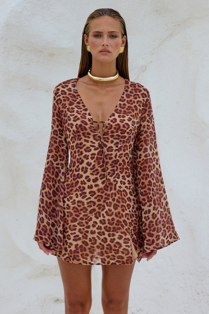 ANURA MINI DRESS - LEOPARD PRINT - 240416_RUNAWAYTHELABEL_WATERSTUDIO96675