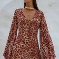 ANURA MINI DRESS - LEOPARD PRINT