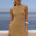 ARIYA SLEEVELESS MINI DRESS - GOLD