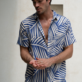 CHASE SHIRT - BLUE PALM