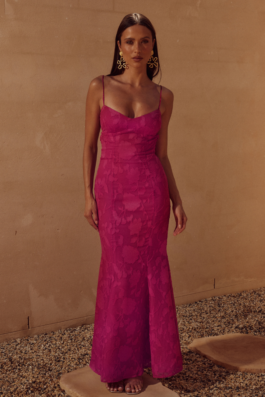 FLORENZA MAXI DRESS - FUCHSIA XXL - 2_b1196b91-26ee-441b-b609-37fcc27b2a8a