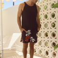 PARADISO SHORT - BLACK FLORAL