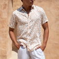 JACK SHIRT - SAND/WHITE