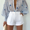 FLEETWOOD BLOUSE - ARIENZO BLUE