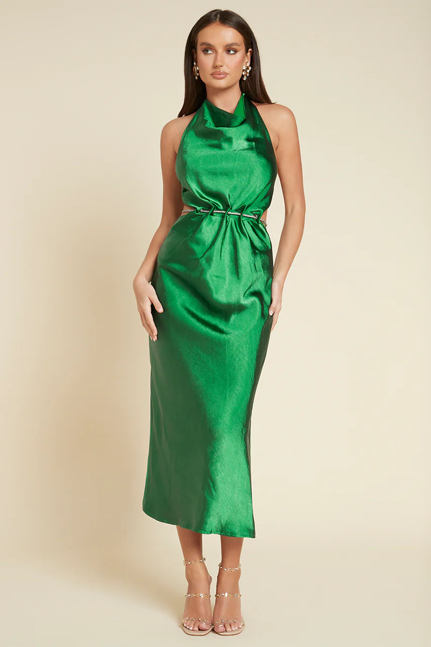 AIDA SLIP DRESS - EMERALD - 984b3636-2b4b-4db9-badd-c78b32ceba8d