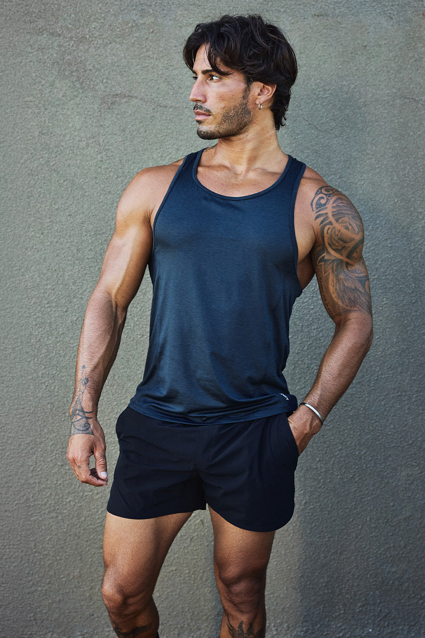 ADONIS MUSCLE TANK TOP - MIDNIGHT BLUE
