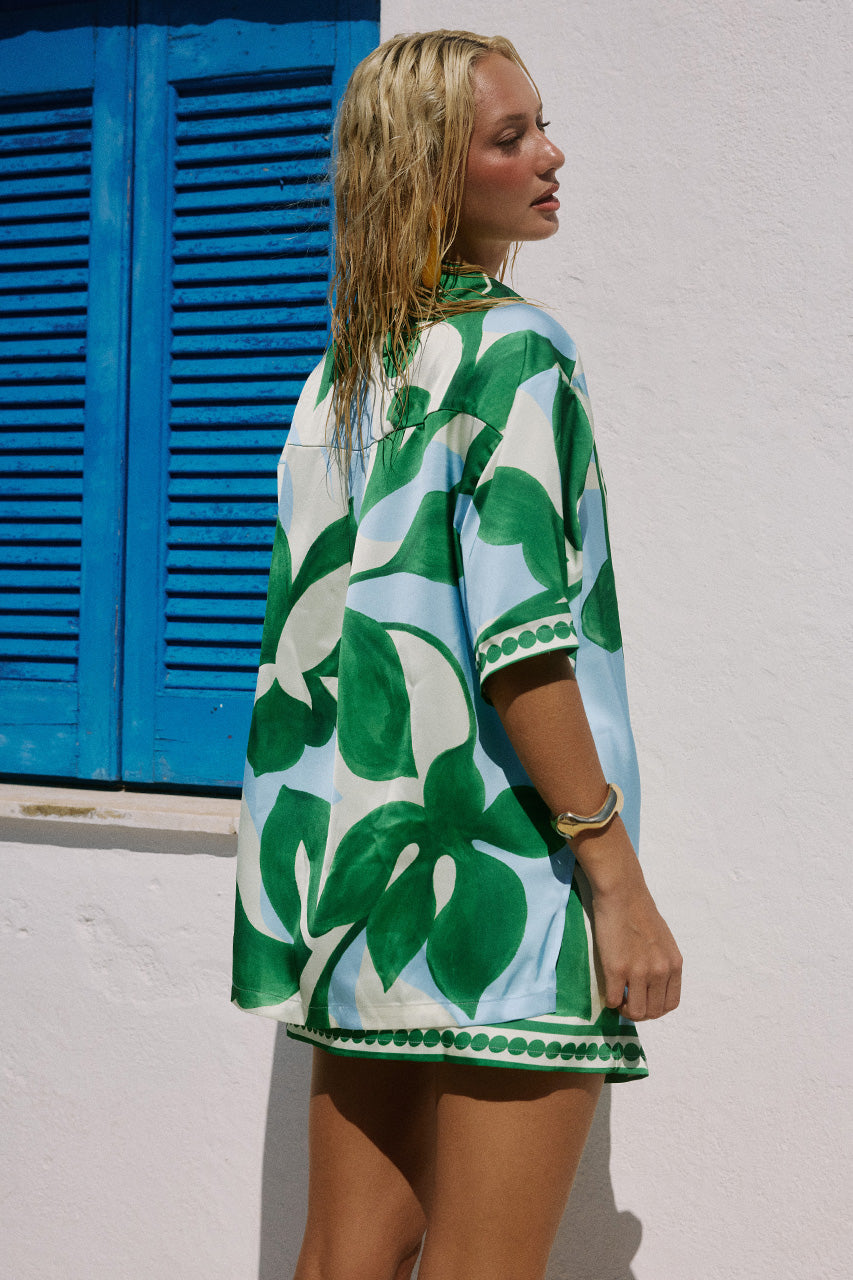 ALARA SHORT SLEEVE SHIRT - AMOREE BLUE