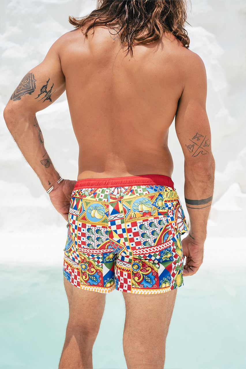 AMALFI SHORT - PHAEDRA PRINT - AMALFI-SHORT-PHAEDRA-PRINT