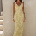 AMARNA MAXI DRESS - LEMON