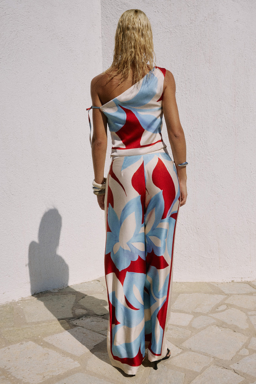 AMOREE ONE SHOULDER TIE TOP - AMOREE RED - AMOREEONESHOULDERTIETOPXAMOREEWIDELEGPALAZZOPANT-AMOREERED-1
