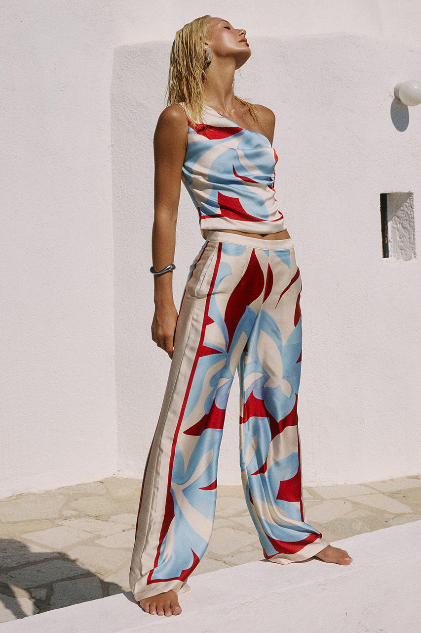 AMOREE ONE SHOULDER TIE TOP - AMOREE RED - AMOREEONESHOULDERTIETOPXAMOREEWIDELEGPALAZZOPANT-AMOREERED-4
