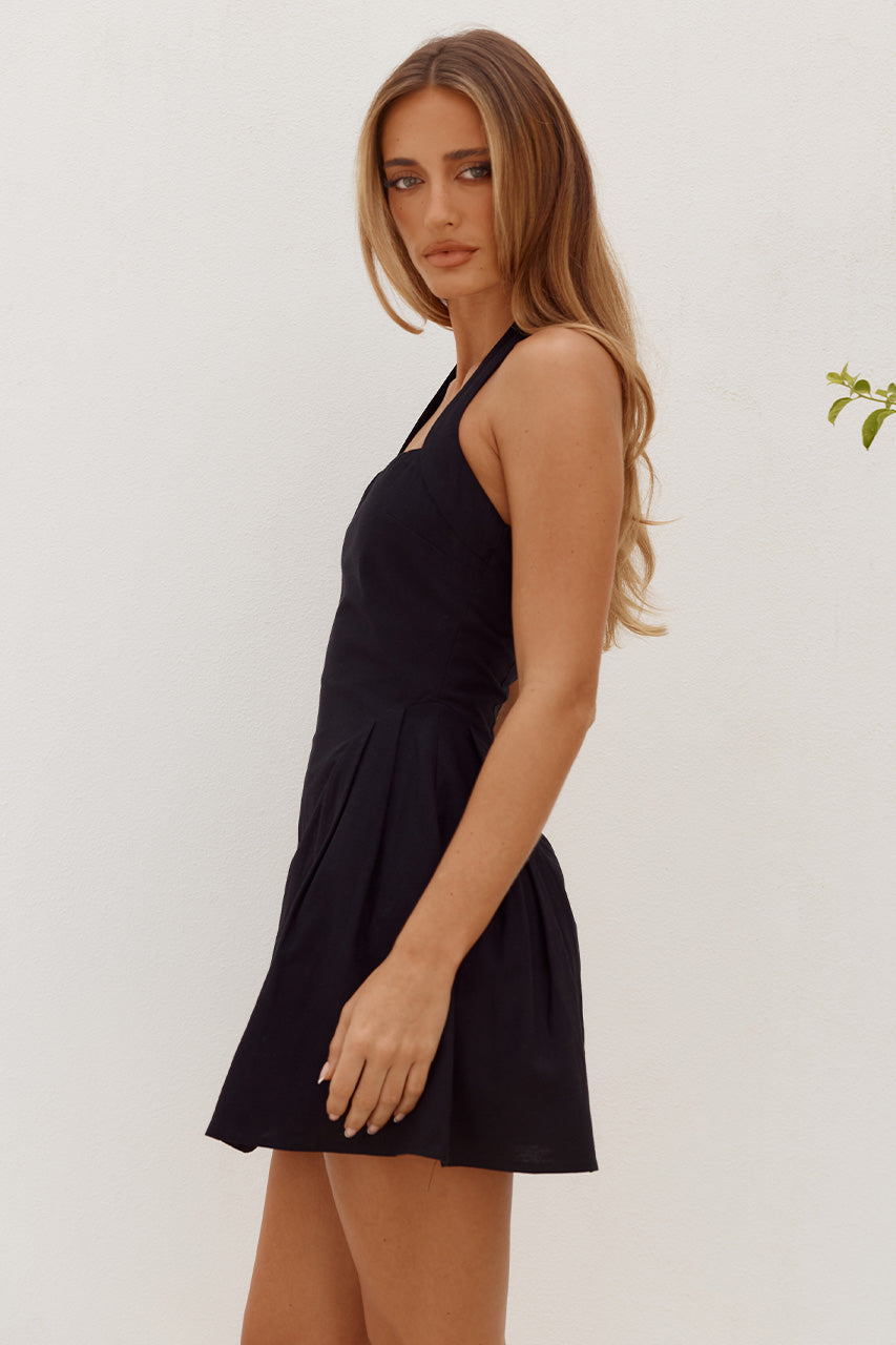 AMPHORA HALTER MINI DRESS - BLACK - AMPHORAHALTERMINIDRESS-BLACK-2