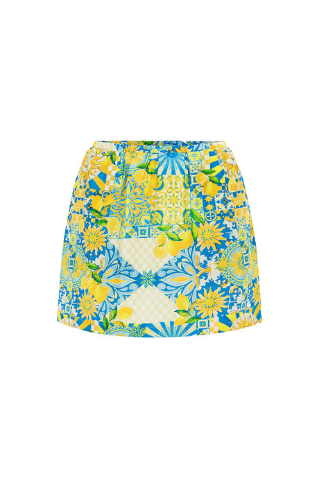 ANACAPRI MINI SKIRT - ANACAPRI LEMON