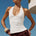ANDIE V-NECK HALTER TOP - WHITE