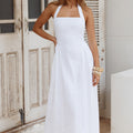 ANDORA HALTER MAXI DRESS - WHITE