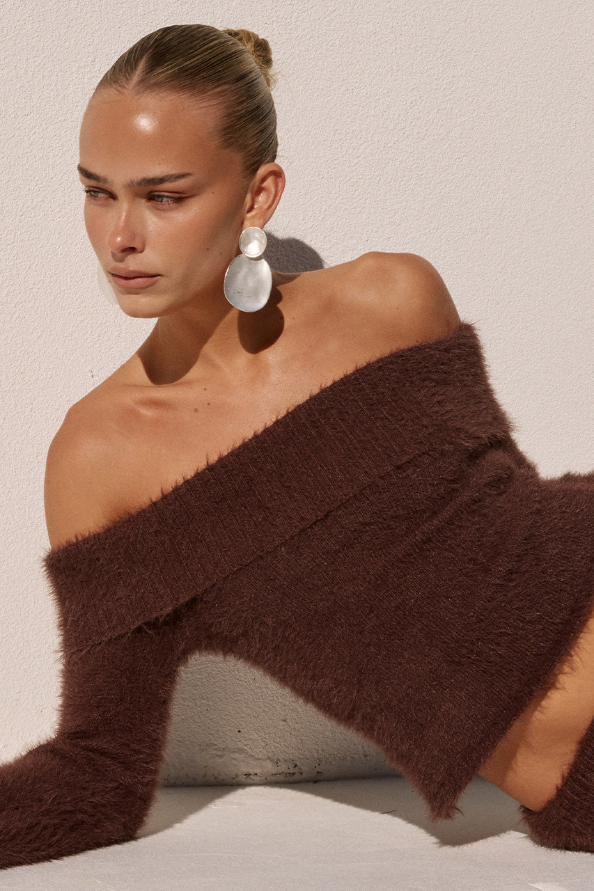 ANNELIESE OFF SHOULDER KNIT TOP - CHOCOLATE - ANNELIESEOFFSHOULDERKNITTOPXANNELIESEKNITMAXISKIRT-CHOCOLATE-11