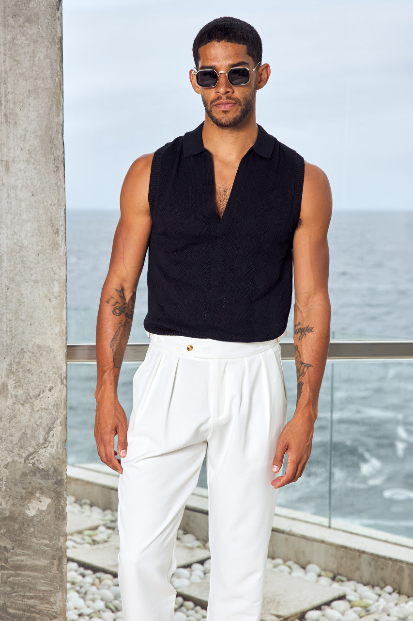 ANTHONY POLO KNIT TANK - BLACK - ANTHONY_POLO_KNIT_TANK_-_BLACK_X_MARTIN_PANT_-_WHITE-2