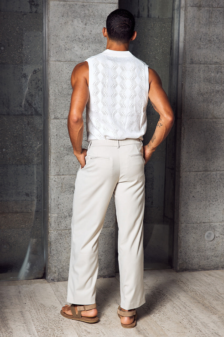 ANTHONY POLO KNIT TANK - WHITE - ANTHONY_POLO_KNIT_TANK_-_WHITE_x_DAMON_TAILORED_PANTS_-_SAND-5