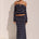 ANYA KNIT MAXI SKIRT - NAVY STRIPE