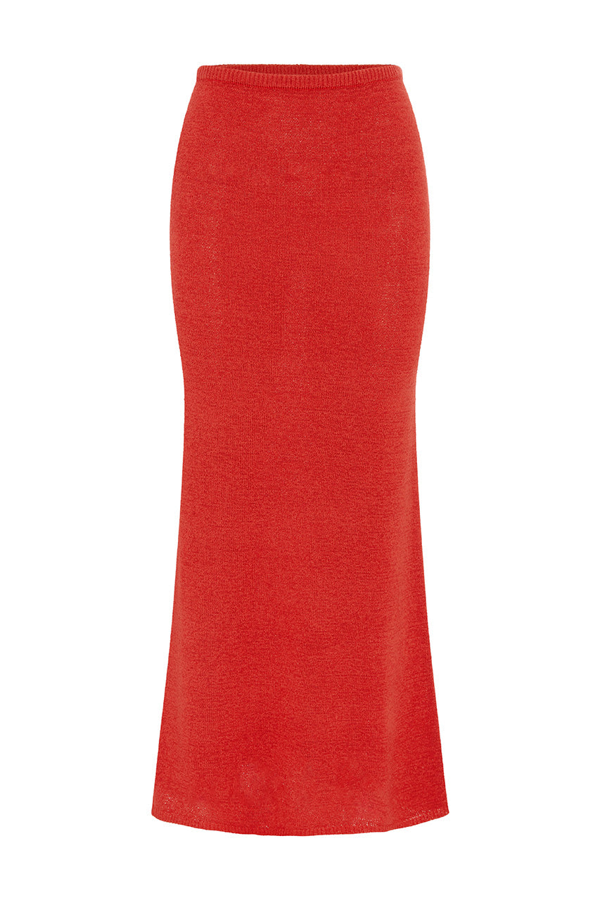 APHRODITE MAXI SKIRT - RED - APRODITEMAXISKIRT