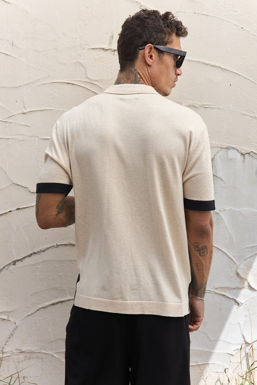 ARCHIE SHIRT - SAND/BLACK - ARCHIESHIRT-SAND_BLACK-2
