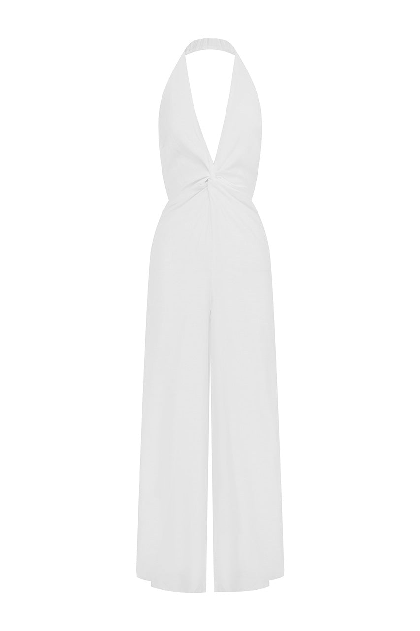 ARLETTE HALTER JUMPSUIT - WHITE XXL - ARLETTEHALTERJUMPSUIT-WHITE