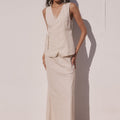 ASCEND MAXI SKIRT - SAND