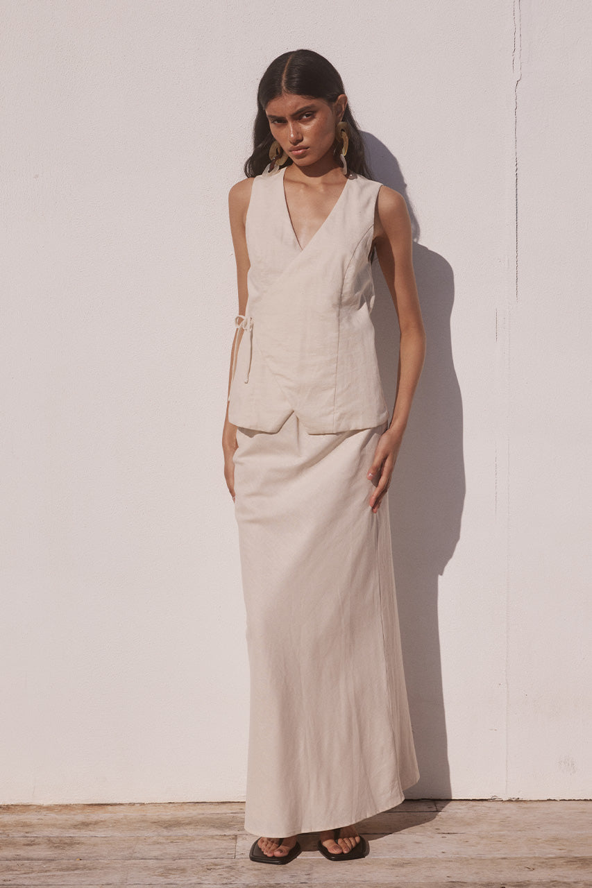 ASCEND MAXI SKIRT - SAND - ASCENDVESTXTILLYMAXISKIRT-SAND_5