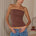 ASHTON STRAPLESS TOP - MOCHA
