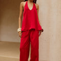 BAILIE HALTER TOP - RED