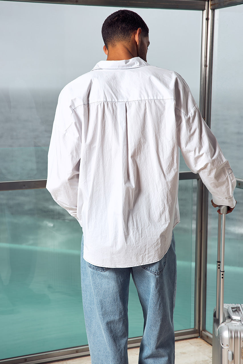 BAXTER LONG SLEEVE SHIRT - WHITE