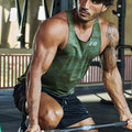 CAMEO FITTED TANK TOP - CAMO