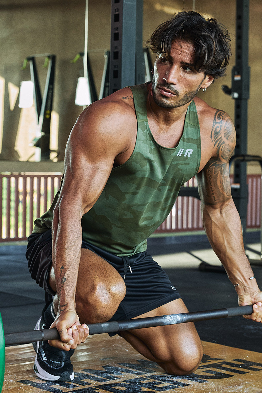 CAMEO FITTED TANK TOP - CAMO