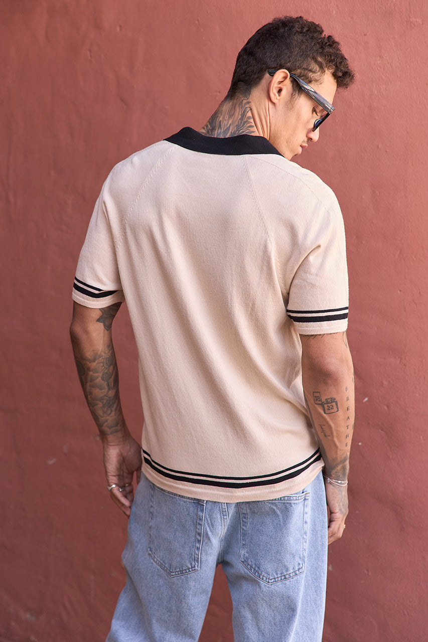 CARSON RAGLAN SLEEVE KNIT TOP - SAND/BLACK - CARSONRAGLANSLEEVEKNITTOP-SAND_BLACK-2