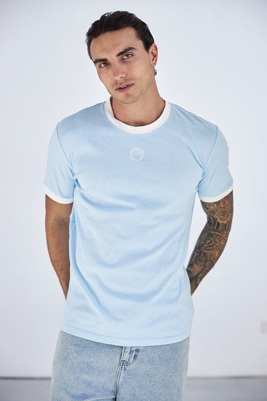 CAYDEN FITTED T-SHIRT - SKY BLUE - CAYDENFITTEDT-SHIRT-SKYBLUE