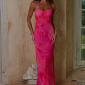 CHARLOTTE  BUSTIER SLIP MAXI DRESS - ROSALITA PINK