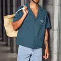 CILLIAN SHORT SLEEVE SHIRT - EMERALD