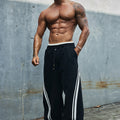 CODY WIDE LEG SWEATPANTS - BLACK