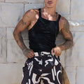 COLTON TAILORED SHORTS - BLACK/SAND