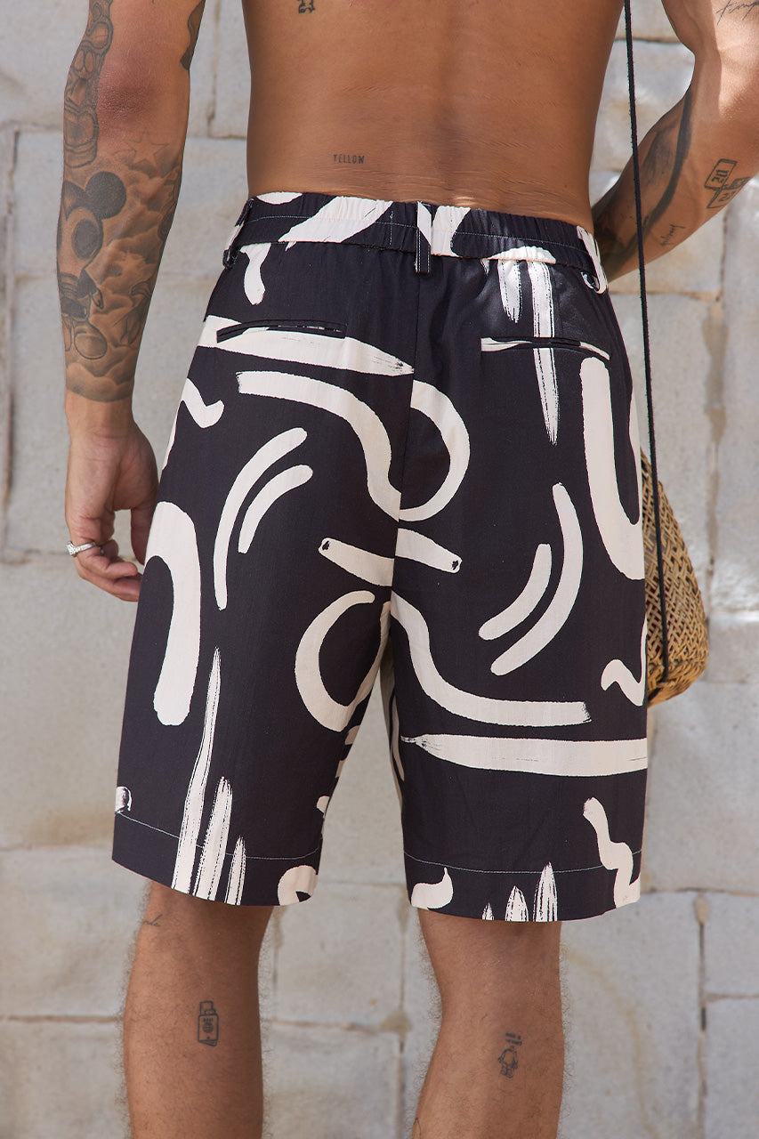 COLTON TAILORED SHORTS - BLACK/SAND - COLTONTAILOREDSHORTS-YORKBLACK-3