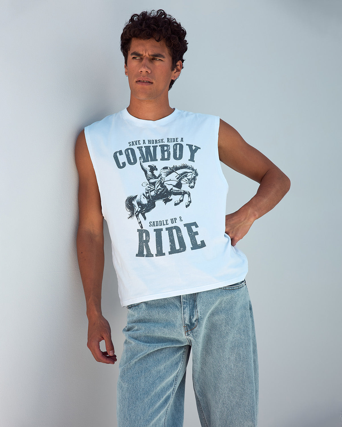 COLT GRAPHIC TANK - WHITE - COLTTANK-WHITEBLACK-1