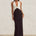 TENAYA PLUNGE V-NECK MAXI DRESS - BLACK/WHITE
